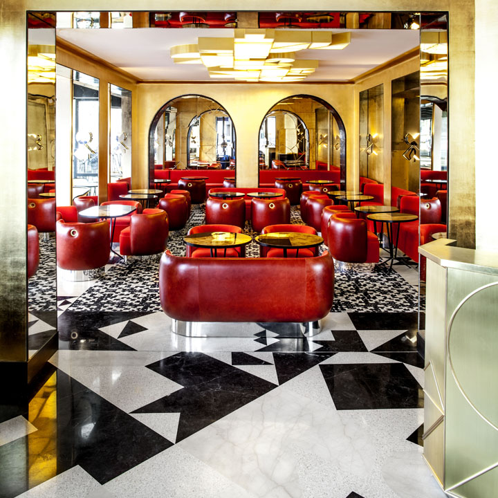 Cafè Francais . Maison Thierry . India Mahdavi . Paris . France